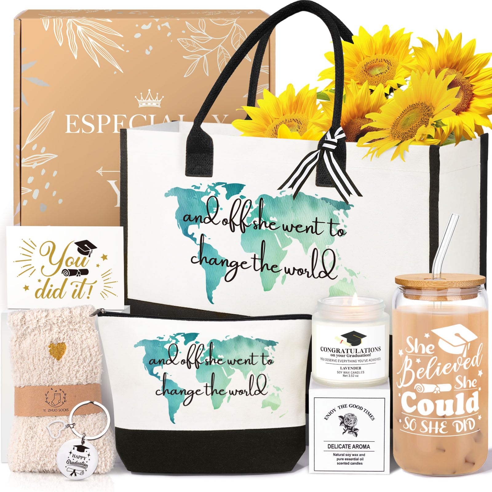 Inspirational Christian gift set for women including faith-themed items and a canvas tote bag, by MotherMindset.