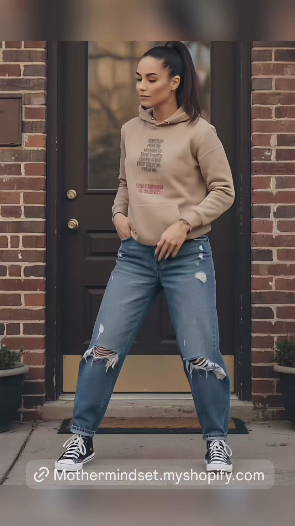 The Rest of My Life Motivational Hoodie - Dark Peach Commitment Sweatshirt “ Front & Back Design” | MotherMindset ✨[Free Shipping]